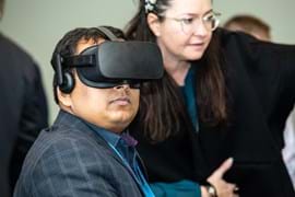 Corporate Event Photography | Melbourne Photography | Business men trying new technology