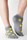 Product Footwear Photography | Melbourne Photography | Womens grey patterned ankle sock on model on white background
