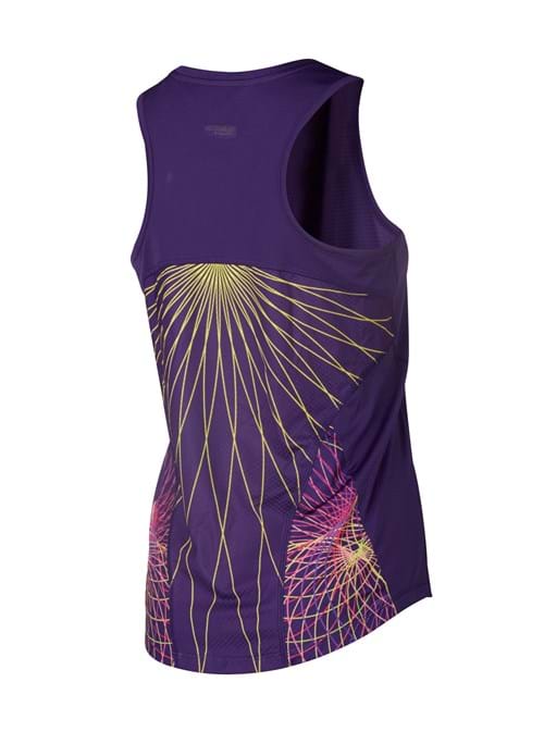 Product Clothing Photography | Melbourne Photography | Ghosted women's purple sports singlet back on white background